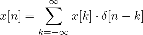 impulse function decomposition of x[n]
