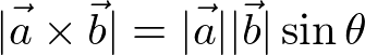 magnitude of cross product