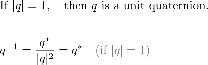 unit quaternion
