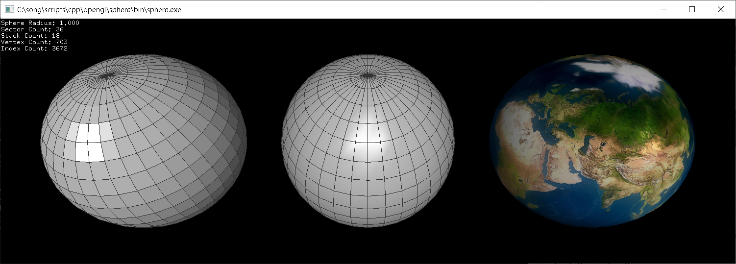 example of drawing sphere