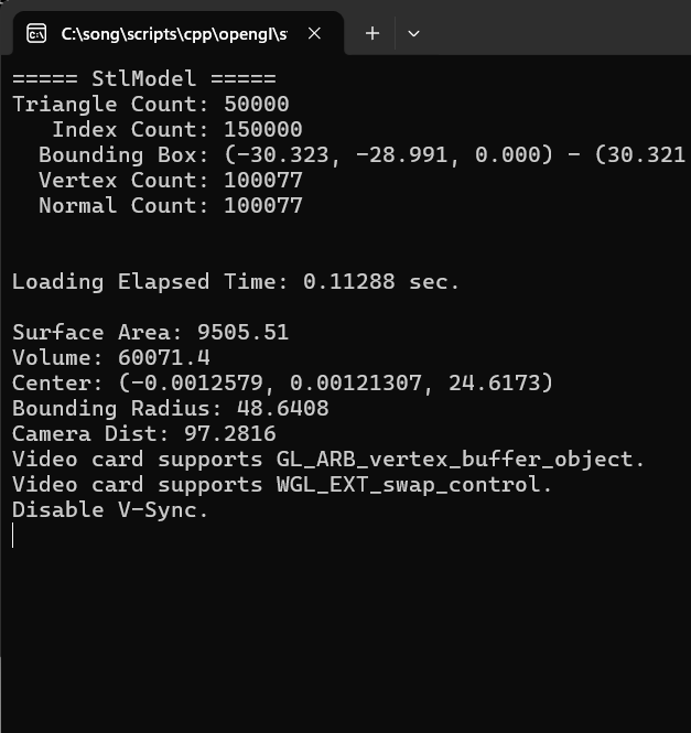 screenshot of stlModel