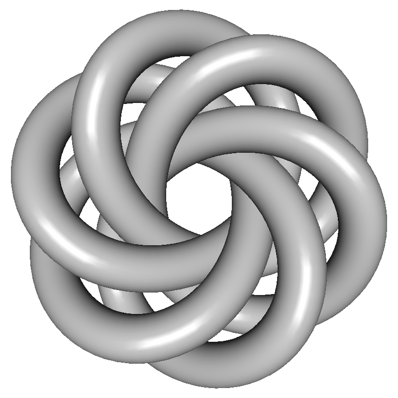6-leaf trefoil knot