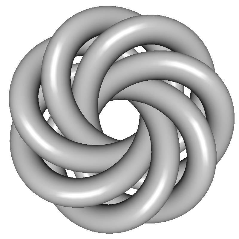 7-leaf trefoil knot