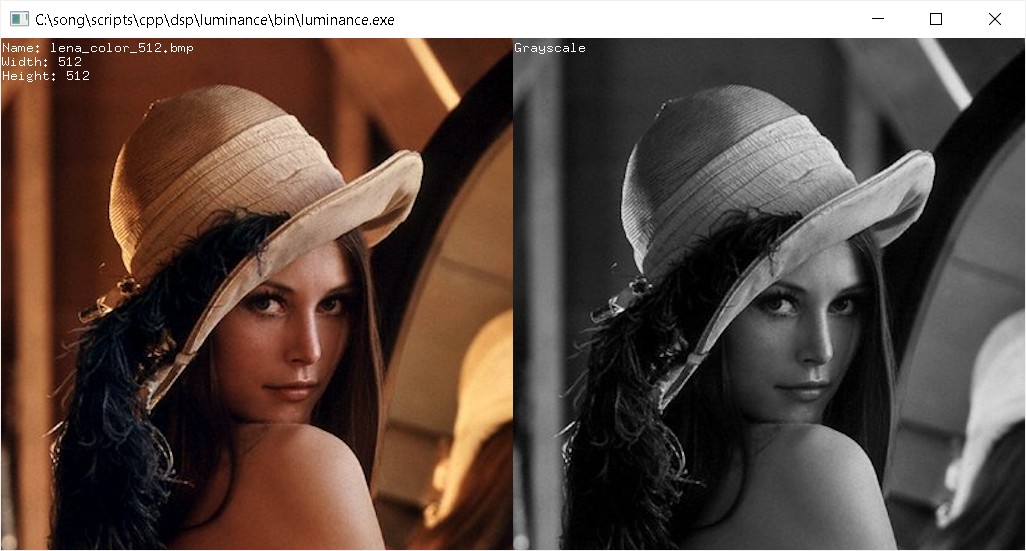 Example of Grayscale conversion