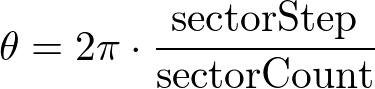 step angle per sector