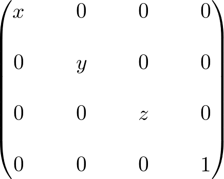 scale matrix
